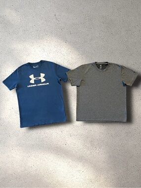 Adidas Under Armour Mens Medium Workout Shirt Lot